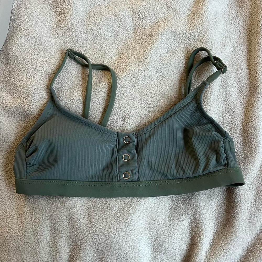 Green bikini top